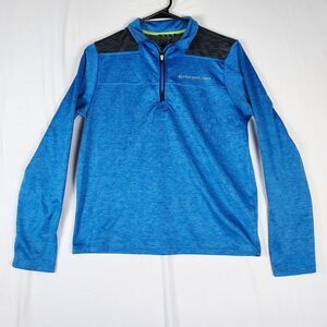 Vineyard Vines Men’s Shep Shirt L Blue Active ¼ Zip Pullover Performance